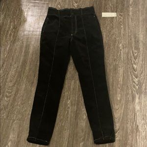 Urban Outfitters Suede pants with white stitching